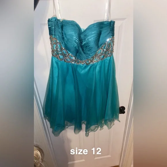 sachin and babi light blue dress Dresses | Turquoise Homecoming Dress Size 12 Worn Once Like New